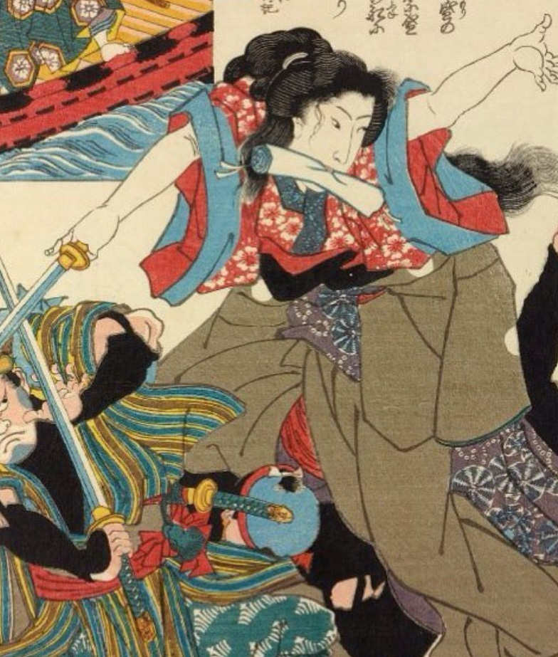 Japanese_Swordswoman_Column